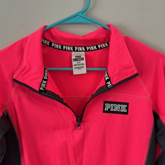 Hot pink athletic jacket - Picture 3 of 5